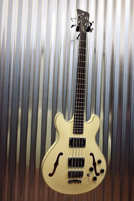 Warwick Rockbass Star Bass 4 String Semi Hollow Bass Cream White Blemish #1514