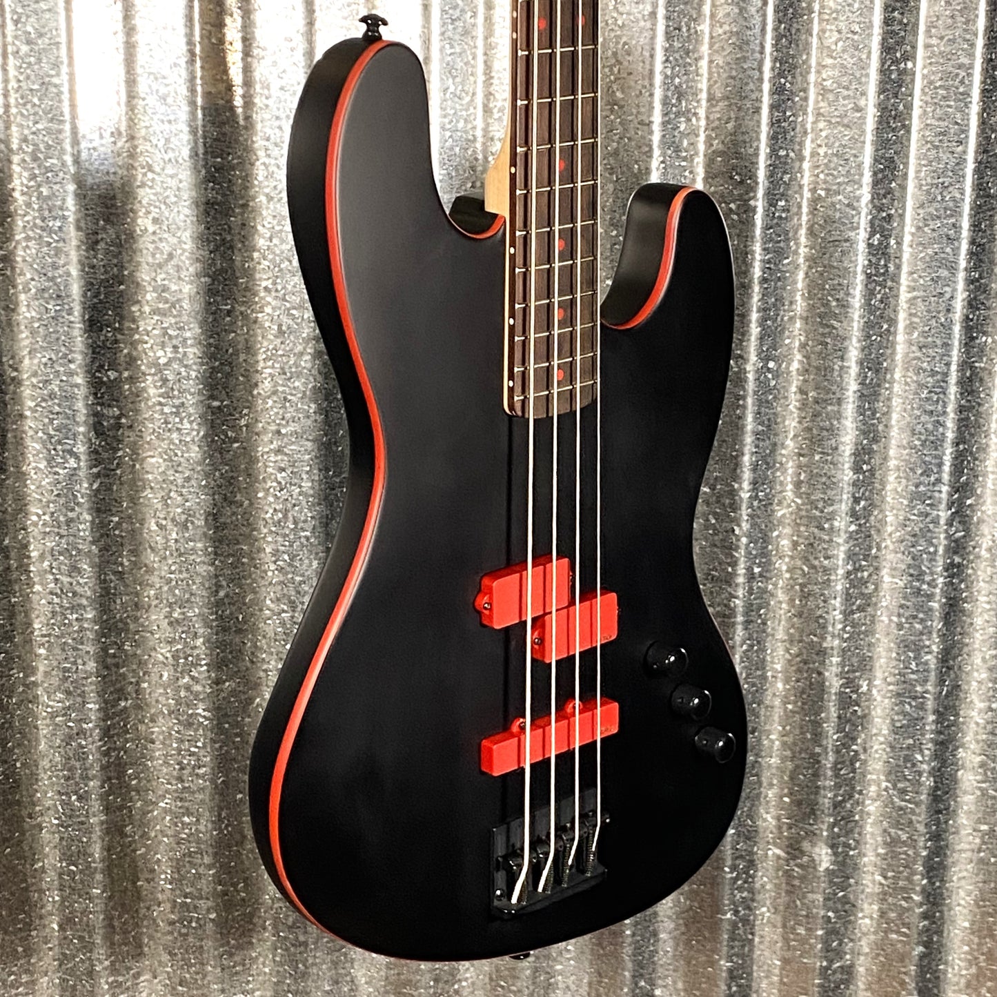 ESP LTD FBJ-400 Frank Bello 4 String Bass EMG PJ Black Satin #0339 Used