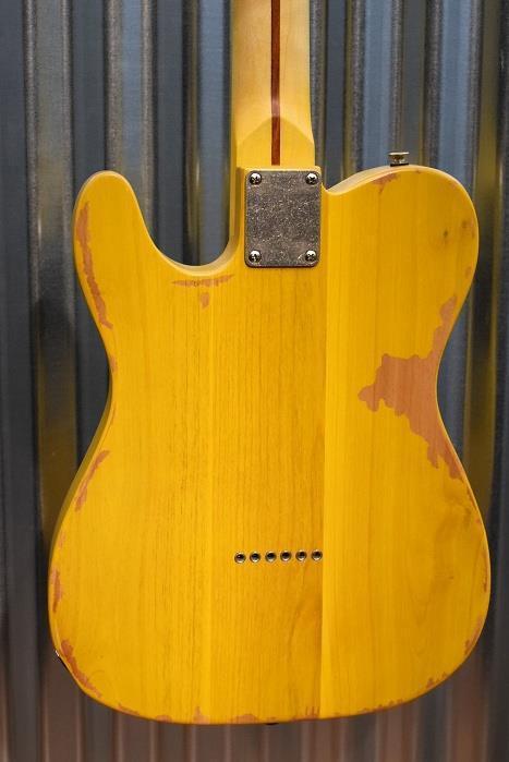 Vintage Guitars Icon V52MR Distressed Butterscotch Tele Guitar & Case