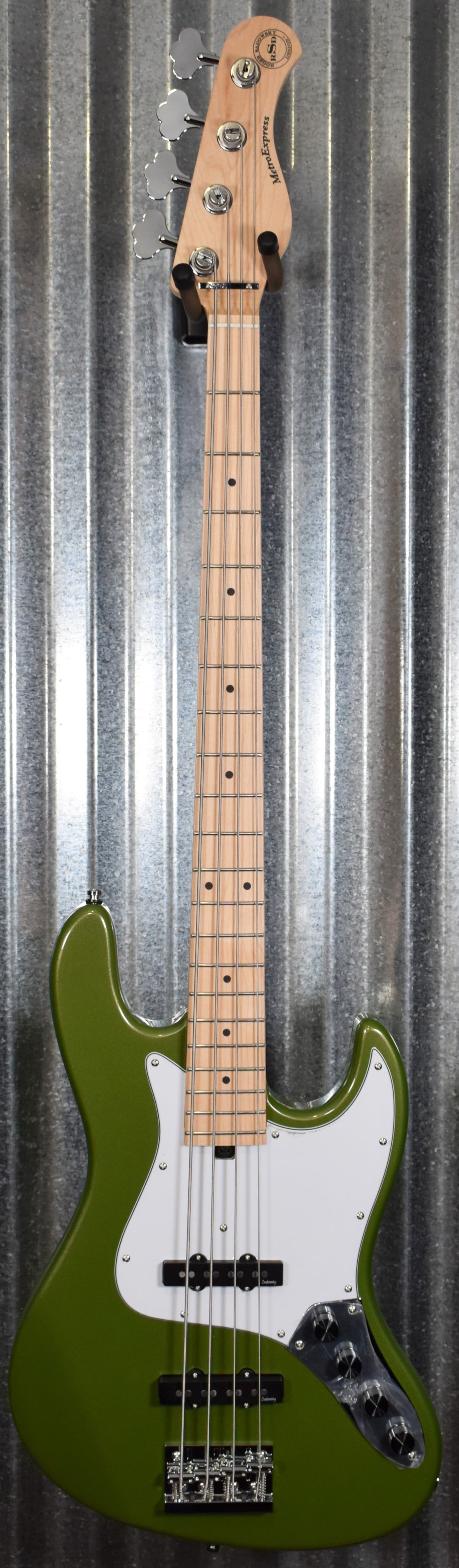 Sadowsky Design RSD Metro Express JJ 4 String Jazz Bass Sage Green Metallic & Bag #1520