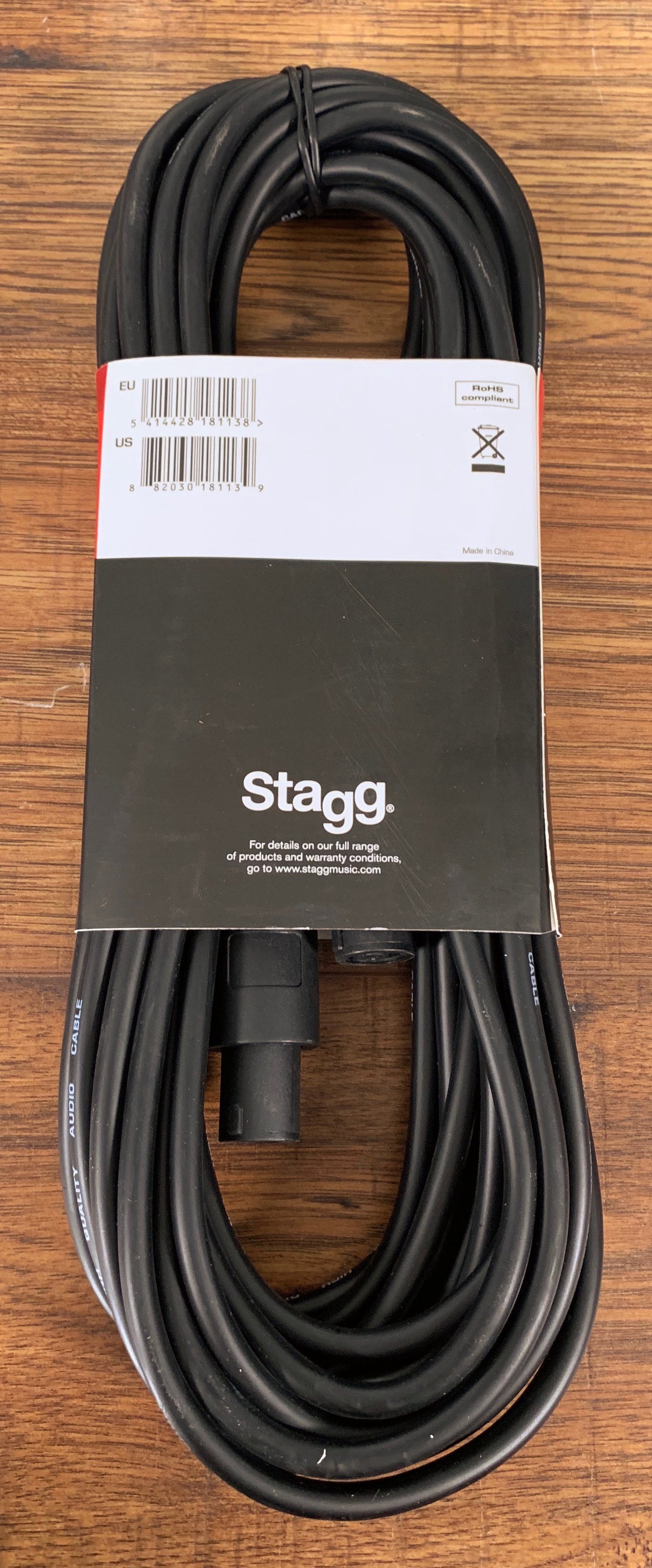 Stagg SSP10SS15 10M 33FT 16GA Speak-On to Speak-On Speaker Cable