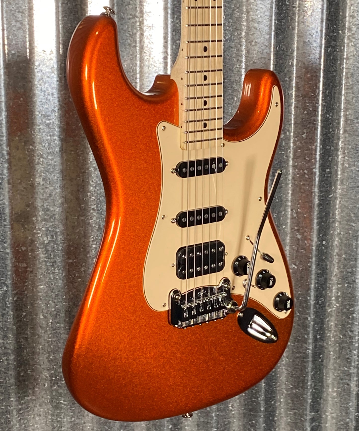G&L USA Legacy HB Tangerine Metallic Guitar & Bag #5090 Used