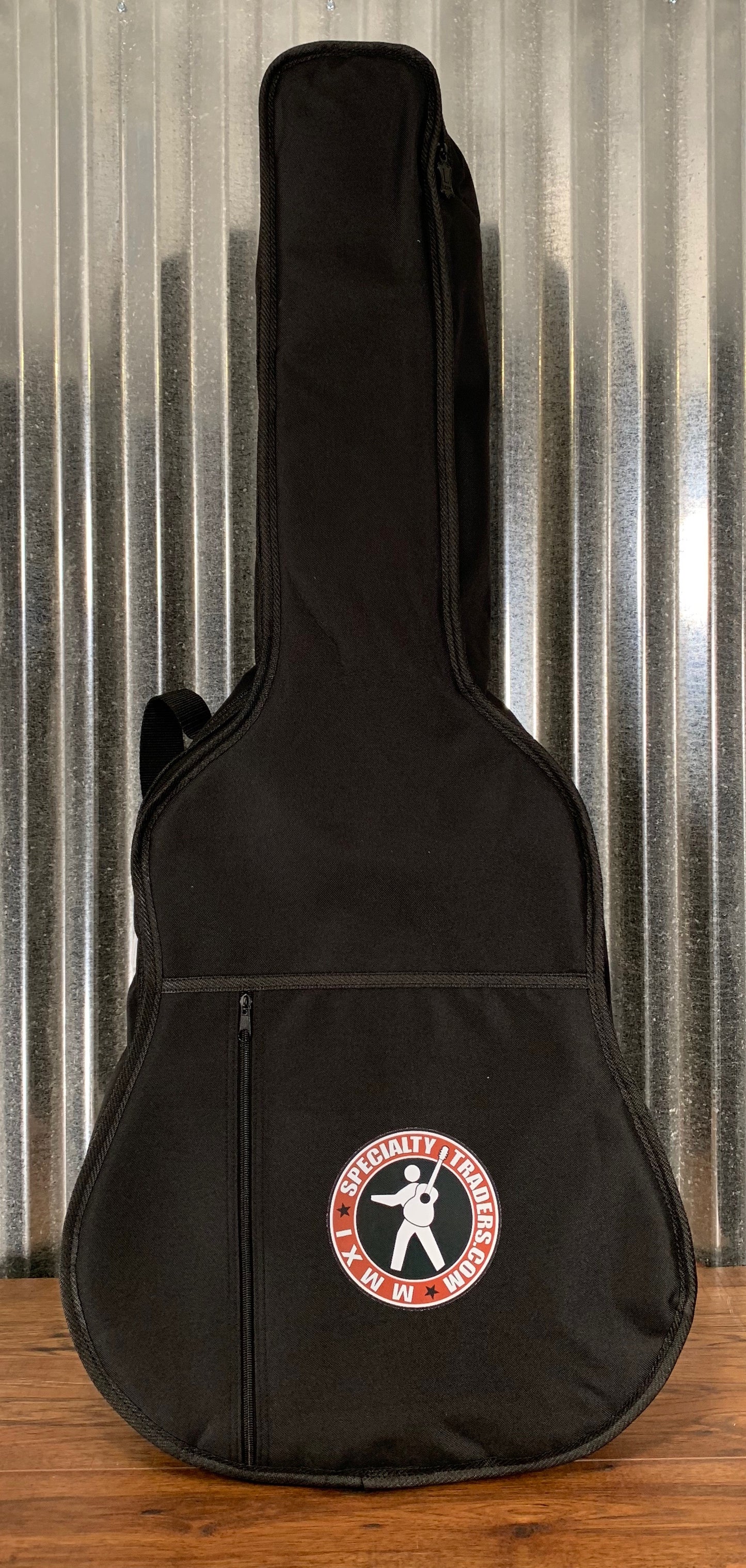 LUNA FAU HUM Fauna Hummingbird Quilt Maple Acoustic Electric Parlor Guitar & Bag #8120 Used