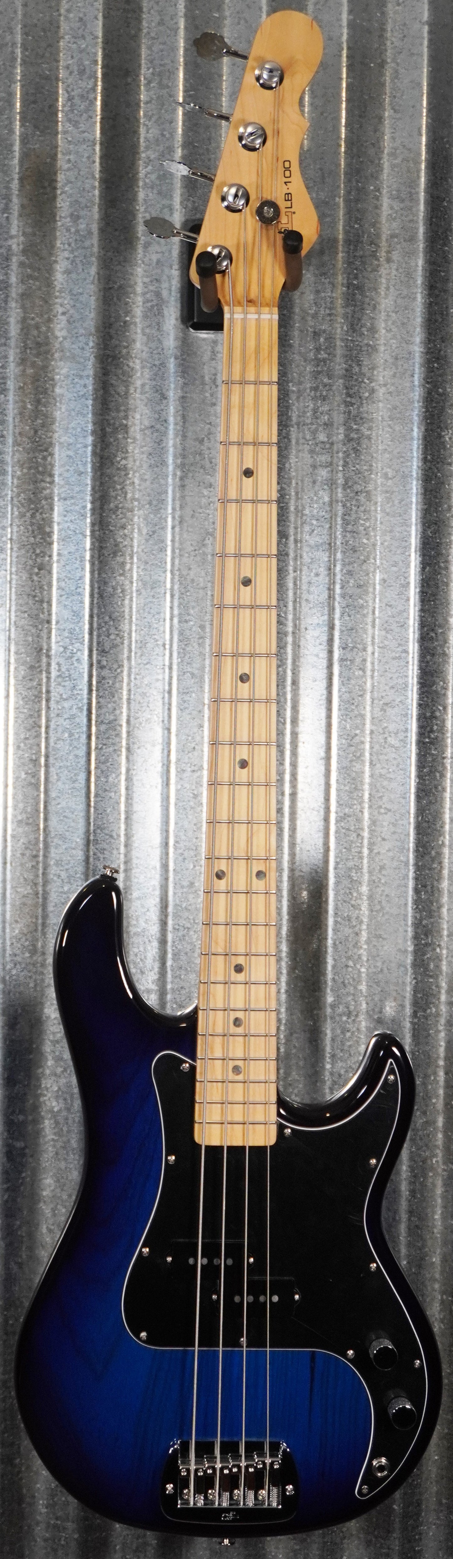 G&L USA LB-100 Blueburst Maple 4 String Bass & Case #2172