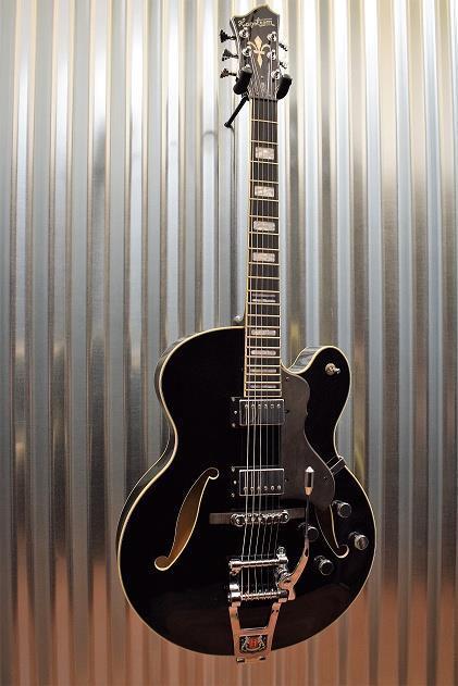 Hagstrom Tremar HJ-500 Hollow Body Guitar Gloss Black #450