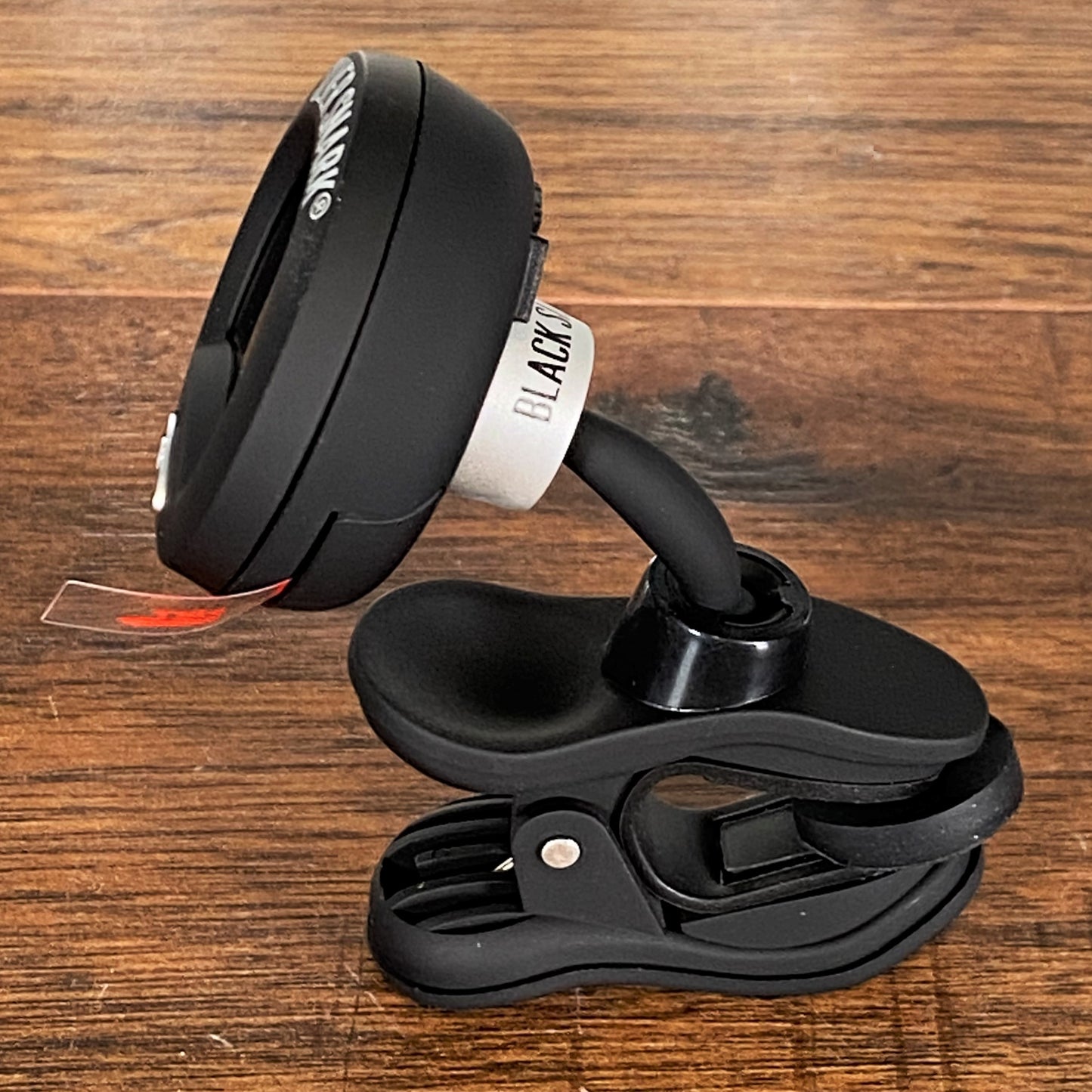 Snark SIL-BLK Silver Snark Clip On Chromatic Guitar Bass Tuner Black