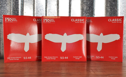 PRS Paul Reed Smith Classic Custom Light Electric Guitar Strings 9.5-44 Gauge 3 Pack