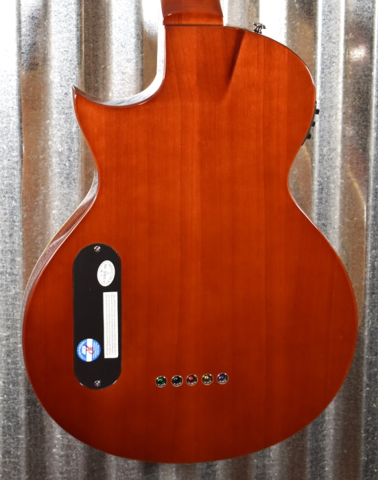 ESP LTD TL-5 Spalted Maple Thinline 5 String Acoustic Electric Bass LTL5SMNAT & Case #1008