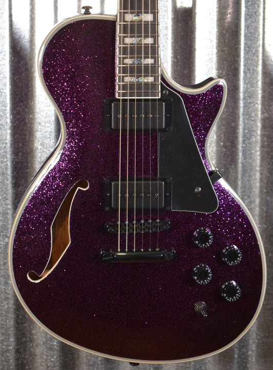 ESP LTD PS-1000 Purple Sparkle Semi Hollow Guitar XPS1000PSP #1639