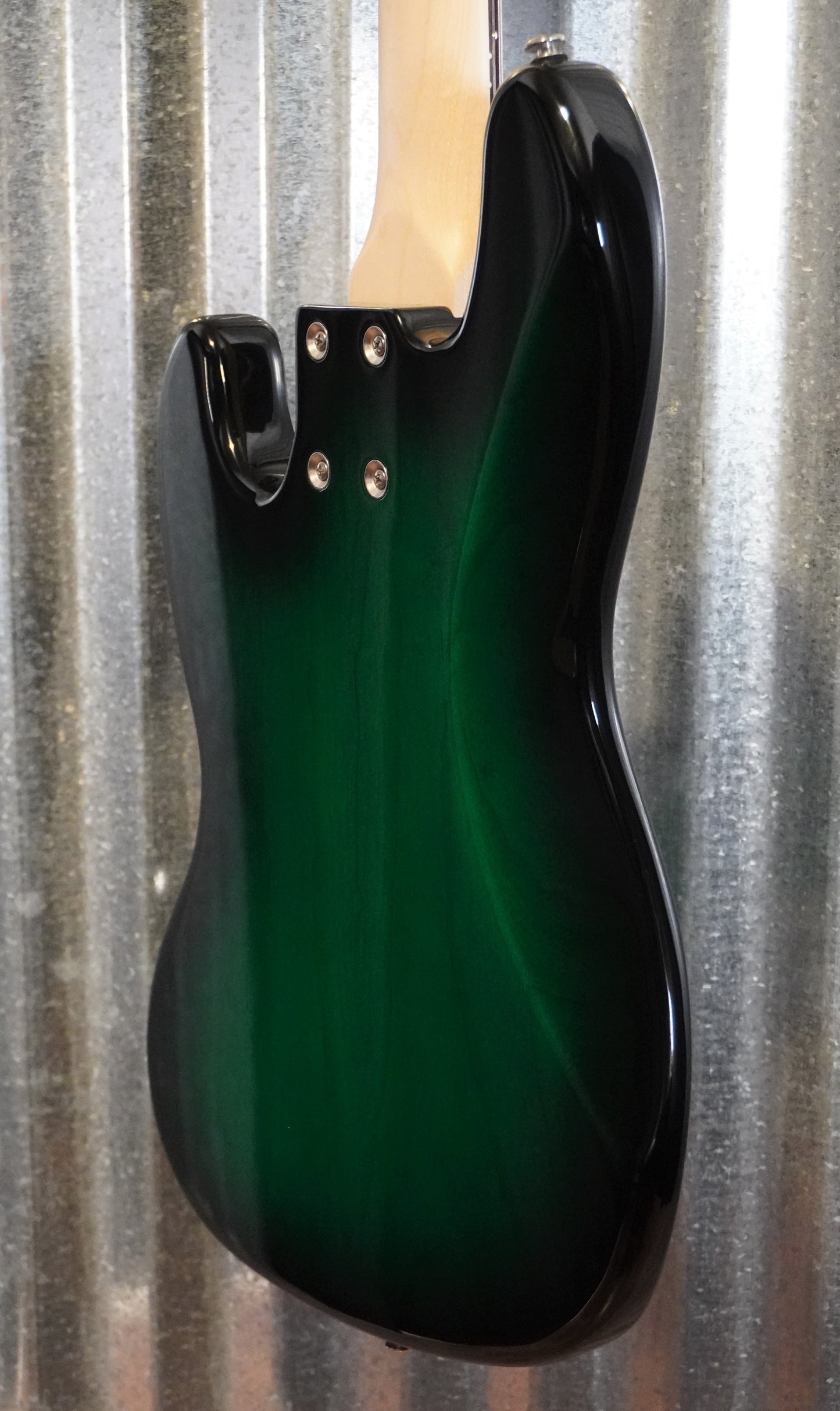 G&L USA JB-5 Greenburst 5 String Jazz Bass Rosewood Satin Neck & Case #7059