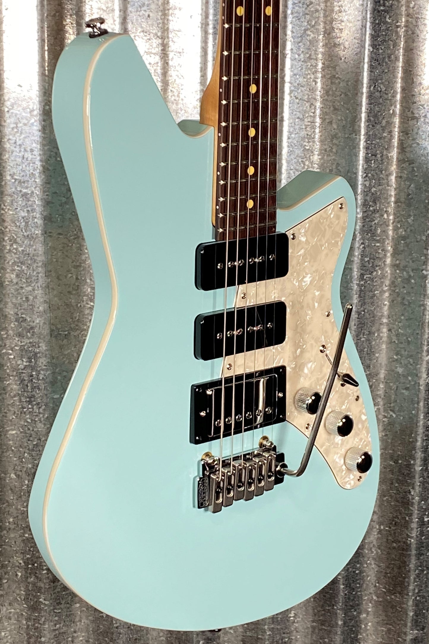 Reverend Six Gun HPP Chronic Blue Guitar #1725 B Stock