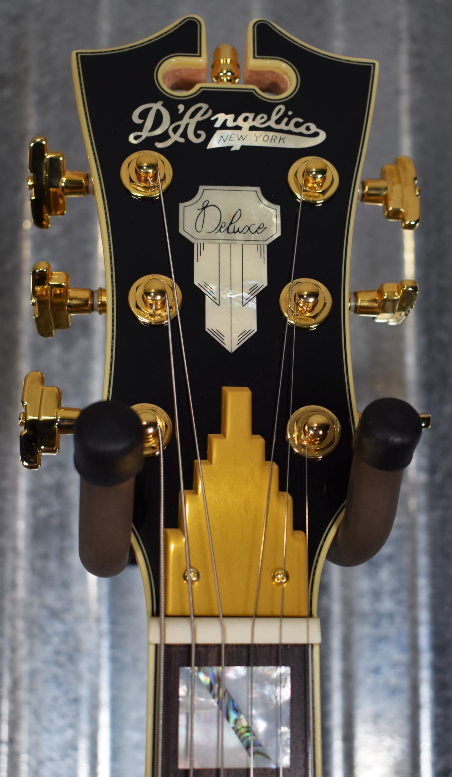 D'Angelico Deluxe Bedford Offset Army Green Guitar & Case #0630