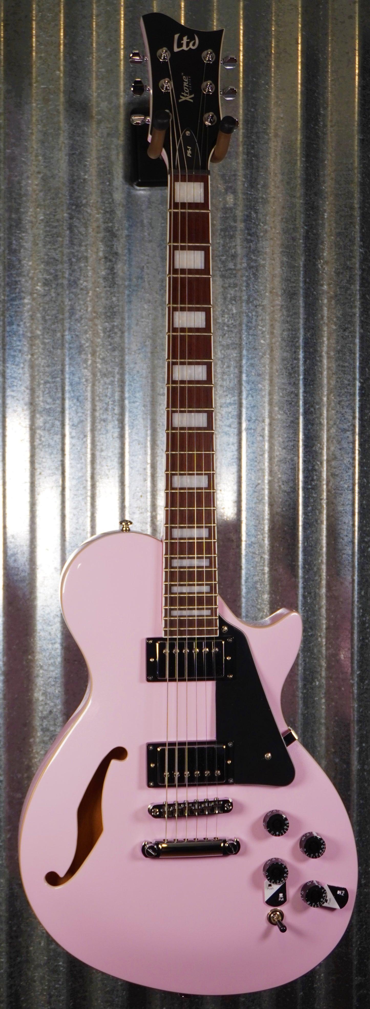 ESP LTD PS-1 Pearl Pink Semi Hollow Guitar XPS1PP #0347