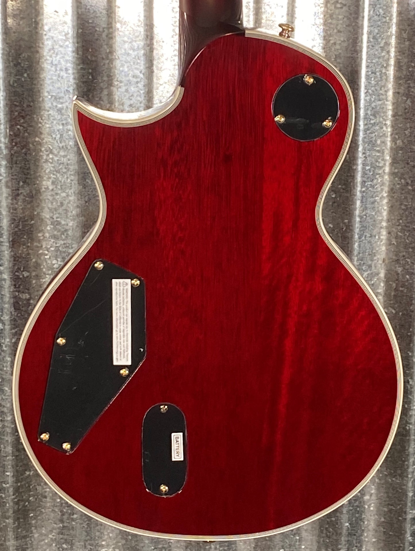 ESP LTD EC-1000T CTM Eclipse Fishman See Thru Black Cherry Guitar & Bag LEC1000TCTMFMSTBC #2774 Used