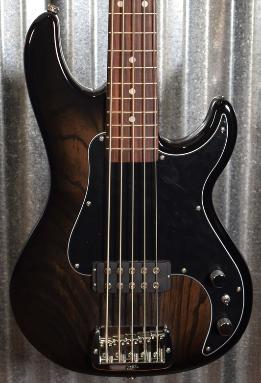 G&L USA Kiloton 5 Blackburst 5 String Bass Rosewood Satin Neck & Case #4042