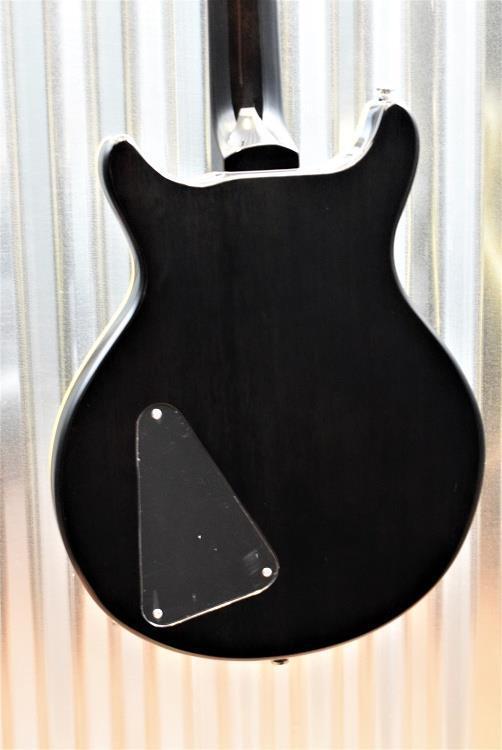 Hamer Guitars Sunburst Archtop Flame Trans Black Electric Guitar #136
