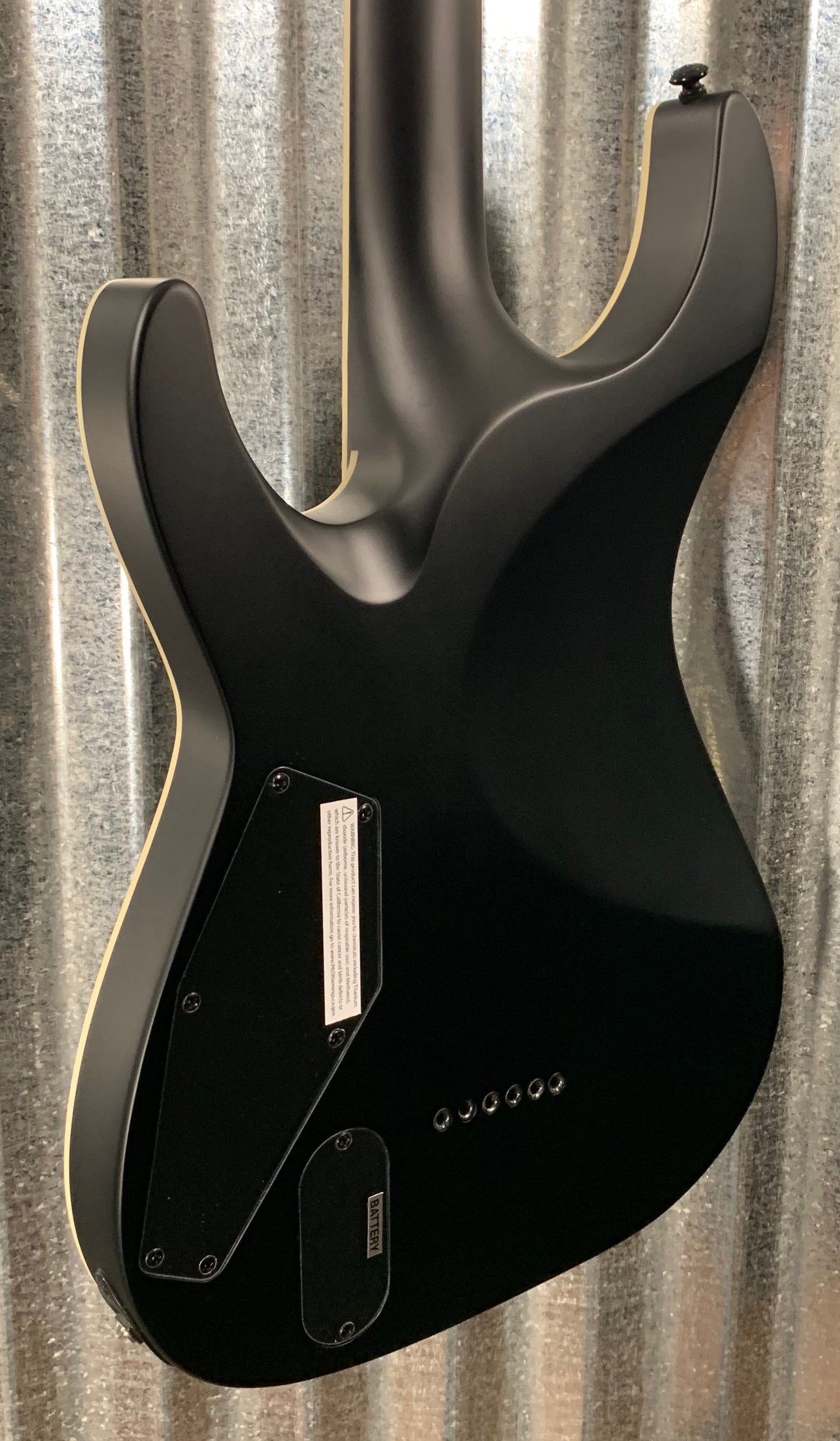ESP LTD MH-400B Black Baritone Guitar & Bag LMH400BBLKS #0127 Demo