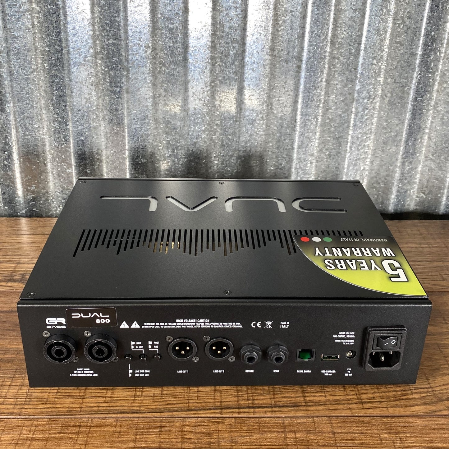 GR Bass DUAL 800 Watt Two Channel Bass Amplifier Head Black