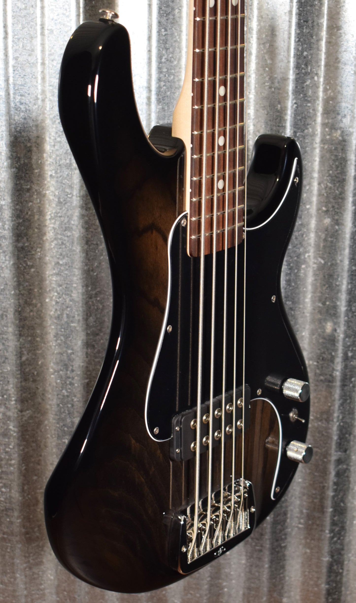 G&L USA Kiloton 5 Blackburst 5 String Bass Rosewood Satin Neck & Case #4042