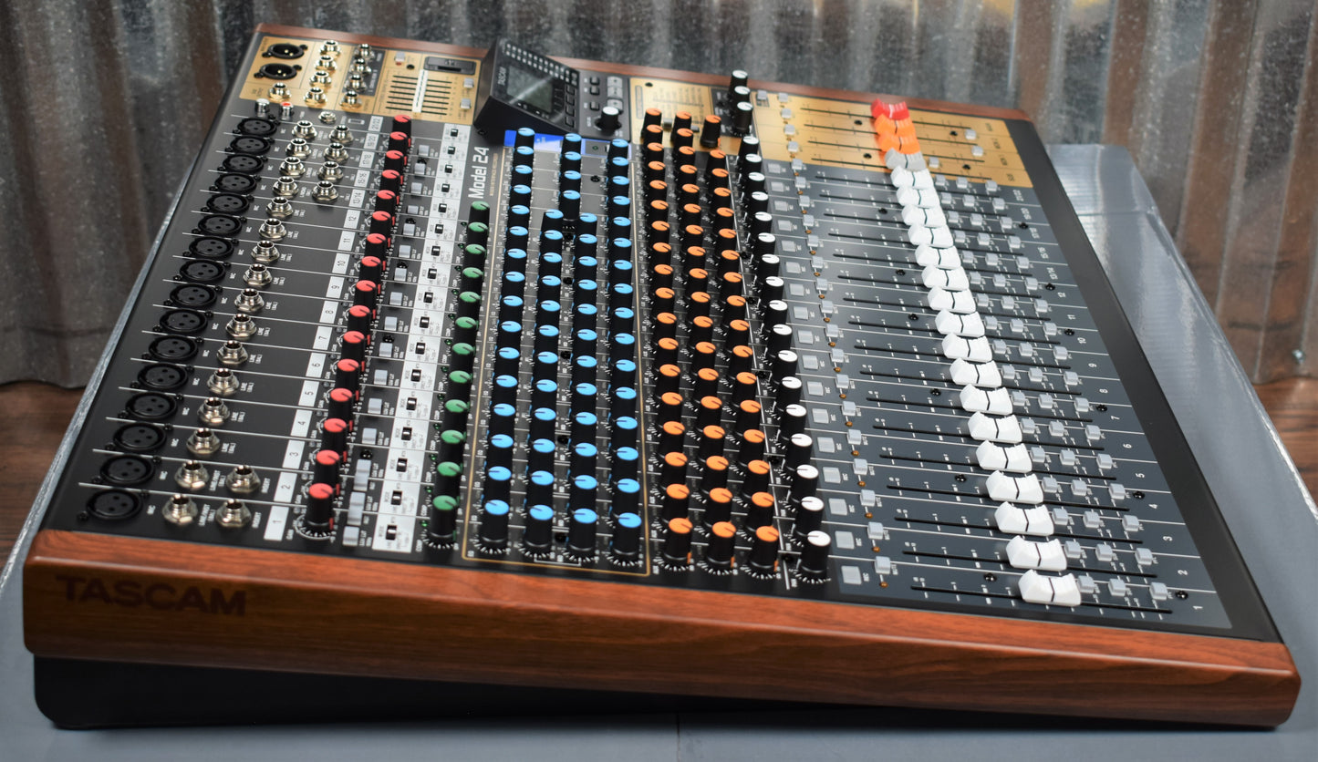 Tascam Model 24 Mixer USB Audio Interface Recorder Controller