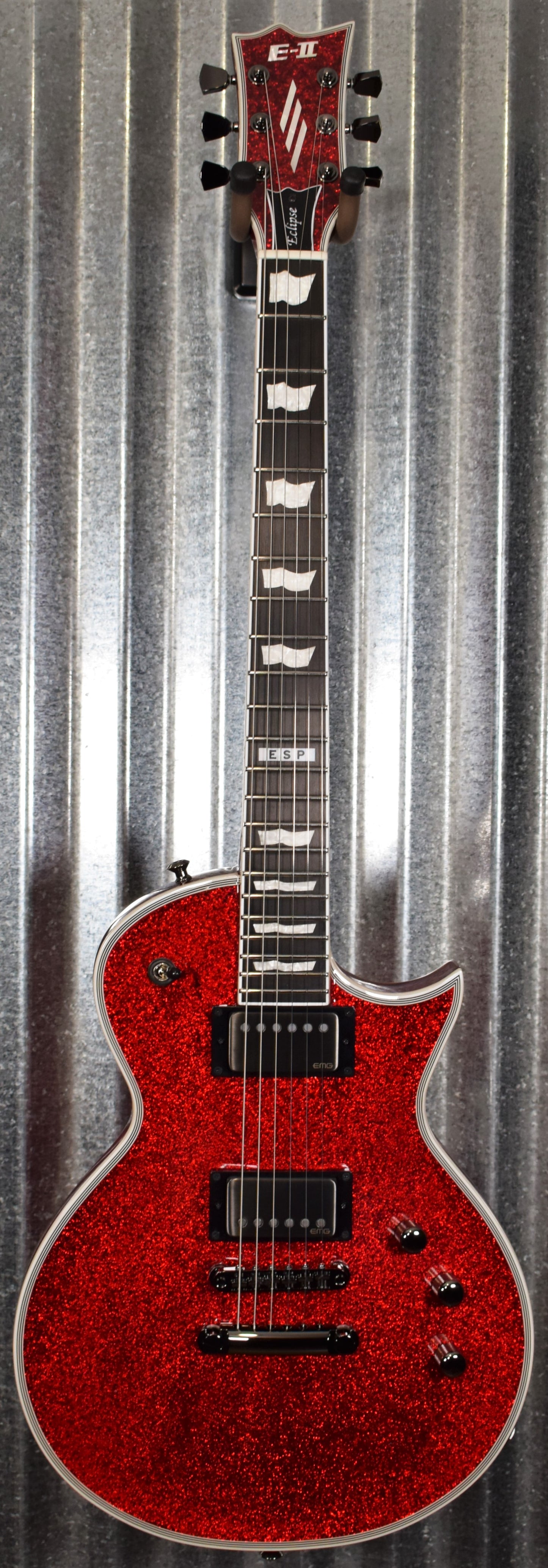 ESP E-II Eclipse DB Red Sparkle EMG Guitar & Case EIIECDBRSP Japan #ES7300203