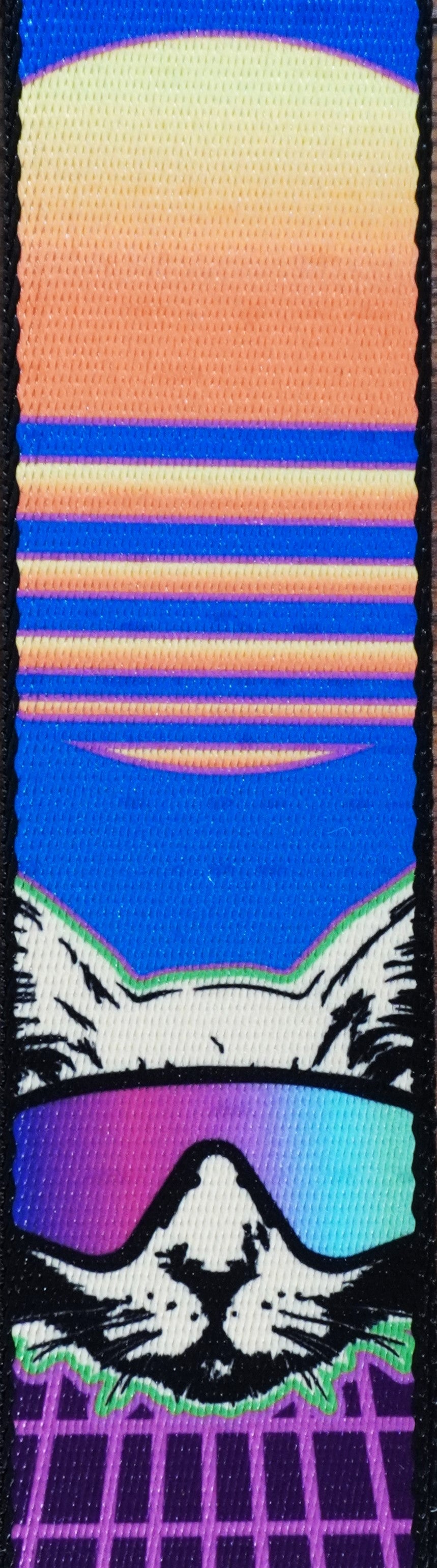Levy's MPD2-119 2” Polyester Guitar Bass Strap with Cyber Cat Motif