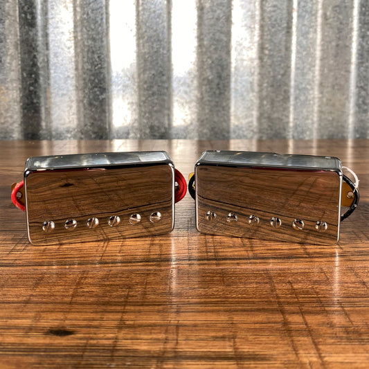 Guitar Project Parts Alnico V LP Humbucker Pickup Set Chrome