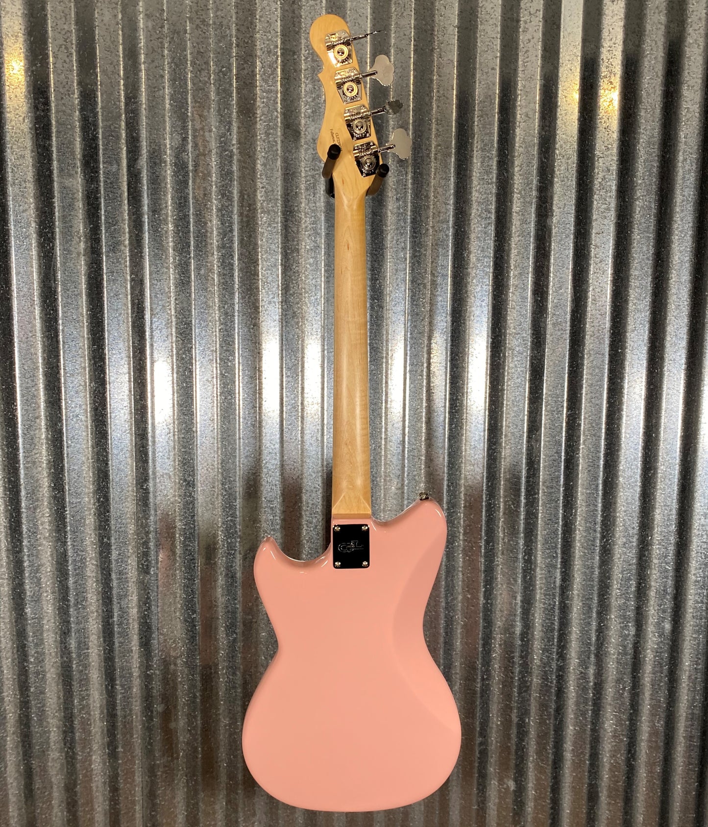 G&L USA Fullerton Deluxe Fallout 4 String Short Scale Bass Shell Pink & Bag #9355