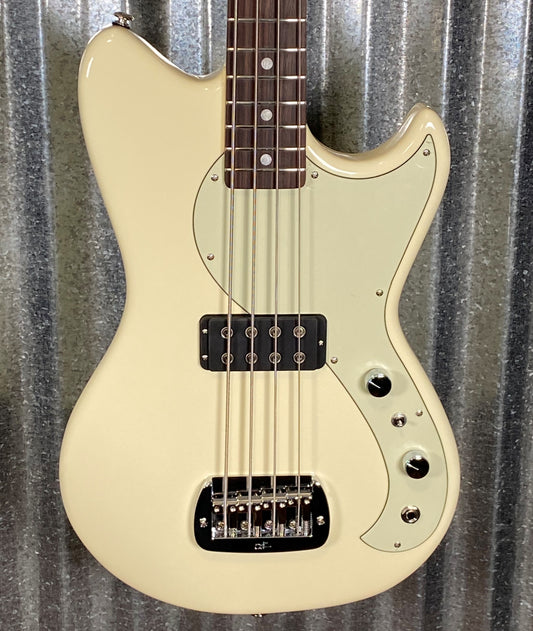 G&L USA Custom Fallout 4 String Short Scale Bass Vintage White & Bag #8044
