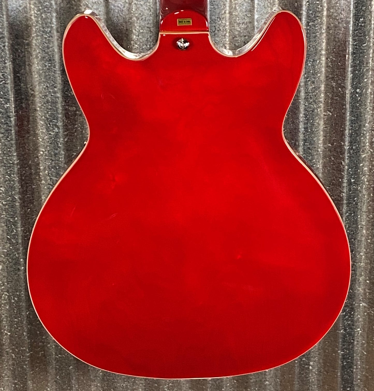Hagstrom VIKB-WCT Viking 4 String Semi Hollow Short Scale Bass Wild Cherry Transparent #0801