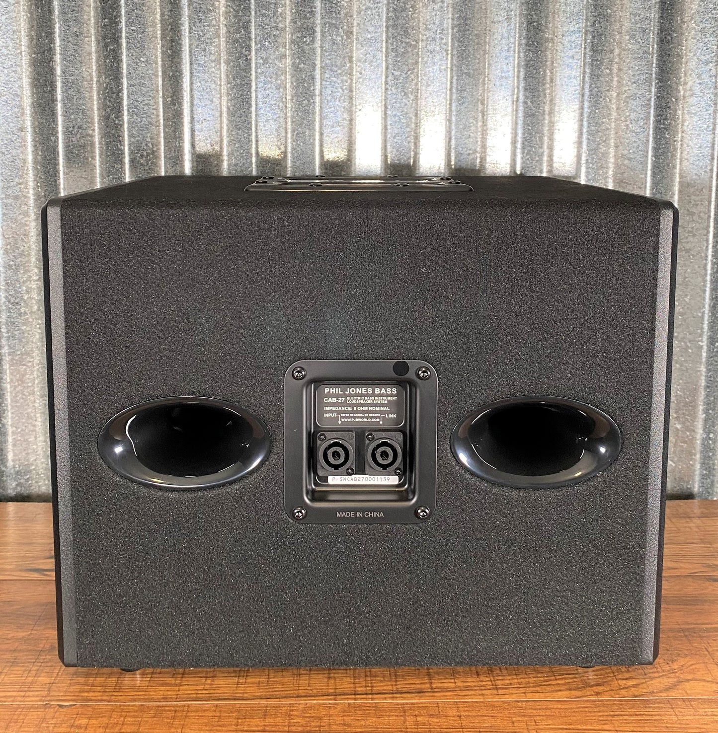 Phil Jones Bass CAB 27 Piranha 200 Watt 2x7" + 3” Tweeter Bass Extension Speaker Cabinet 8 Ohm Black