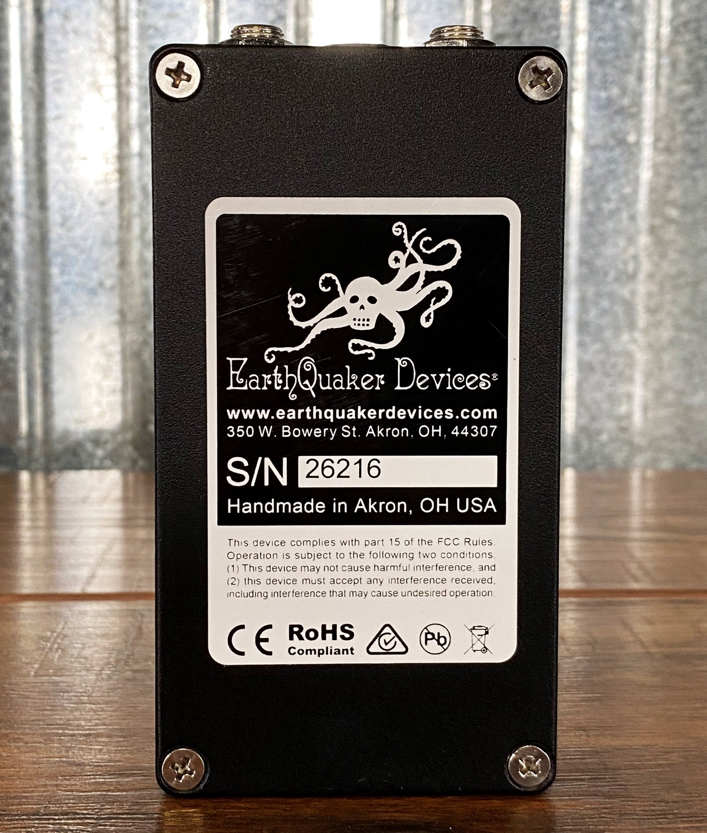 Earthquaker Devices EQD Afterneath V1 Otherworldly Reverberator Guitar Effect Pedal NOS