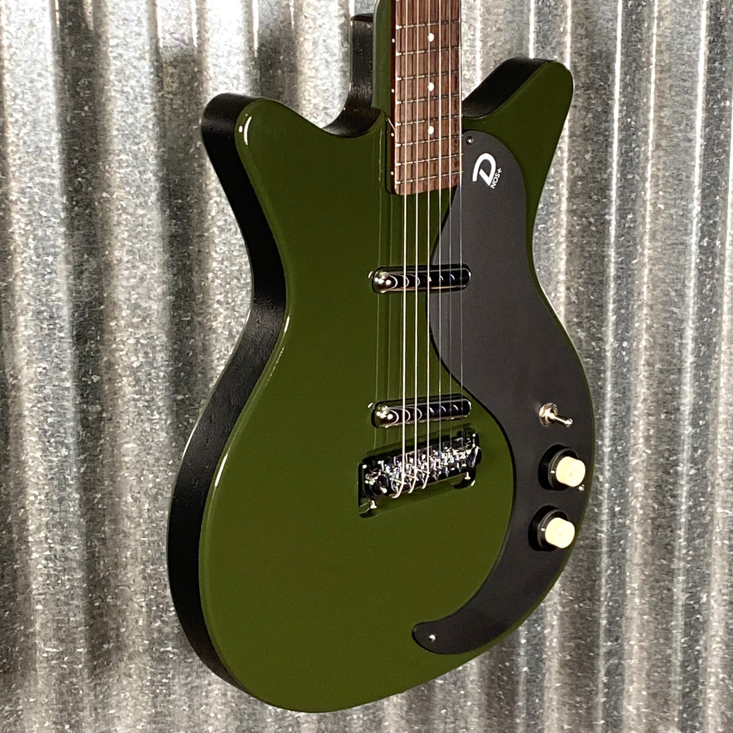 Danelectro NOS+ Blackout '59 Green Envy Guitar #4694 Used
