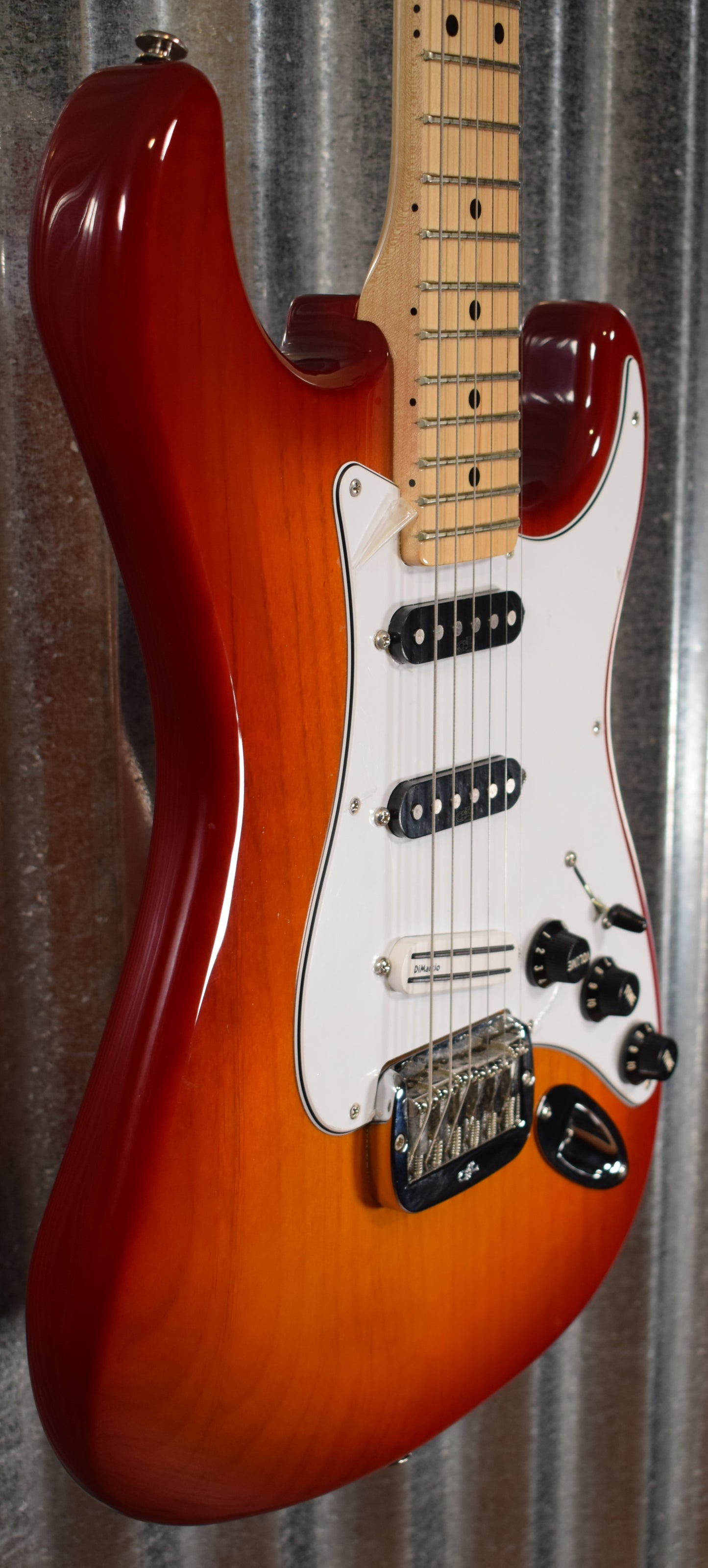 G&L USA Legacy Cherryburst with DiMarzio Super Distortion Guitar & Case #6966 Used