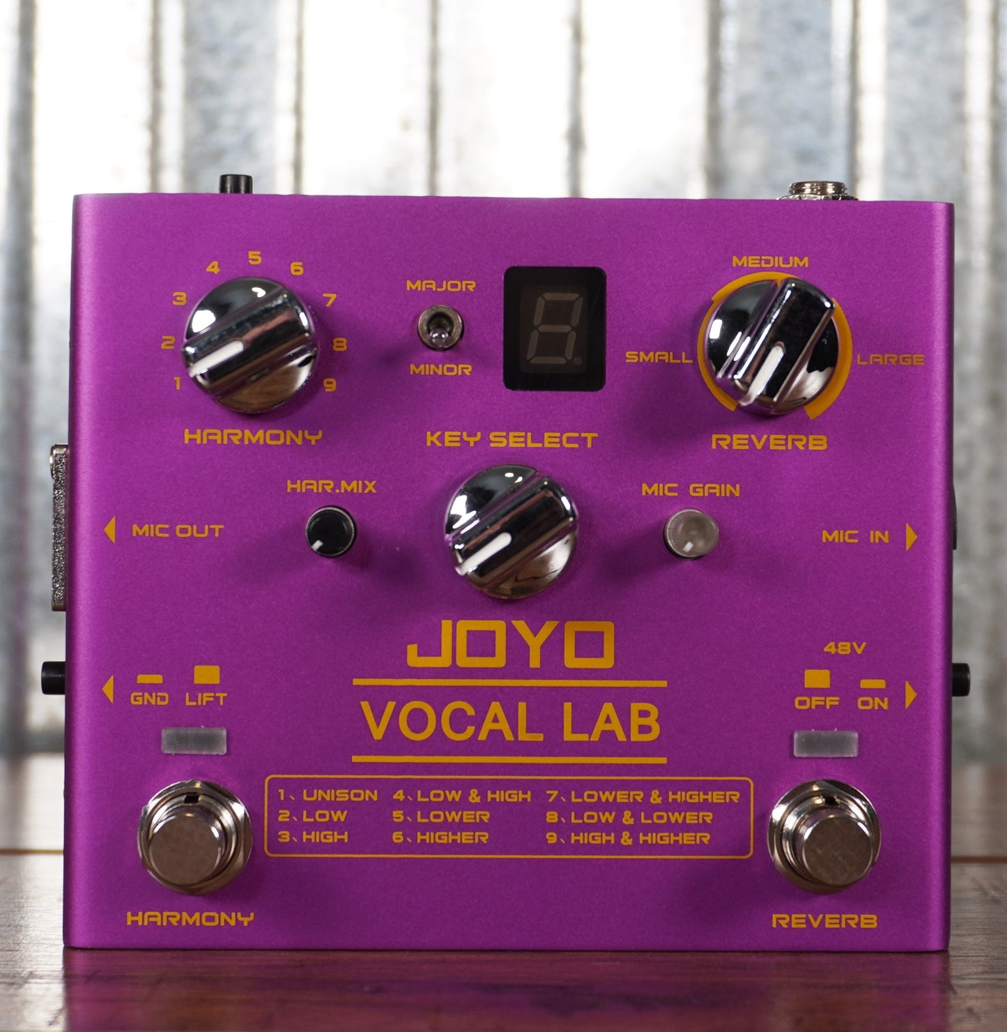 JOYO R-16 Vocal Lab Harmony Vocal Effect Pedal