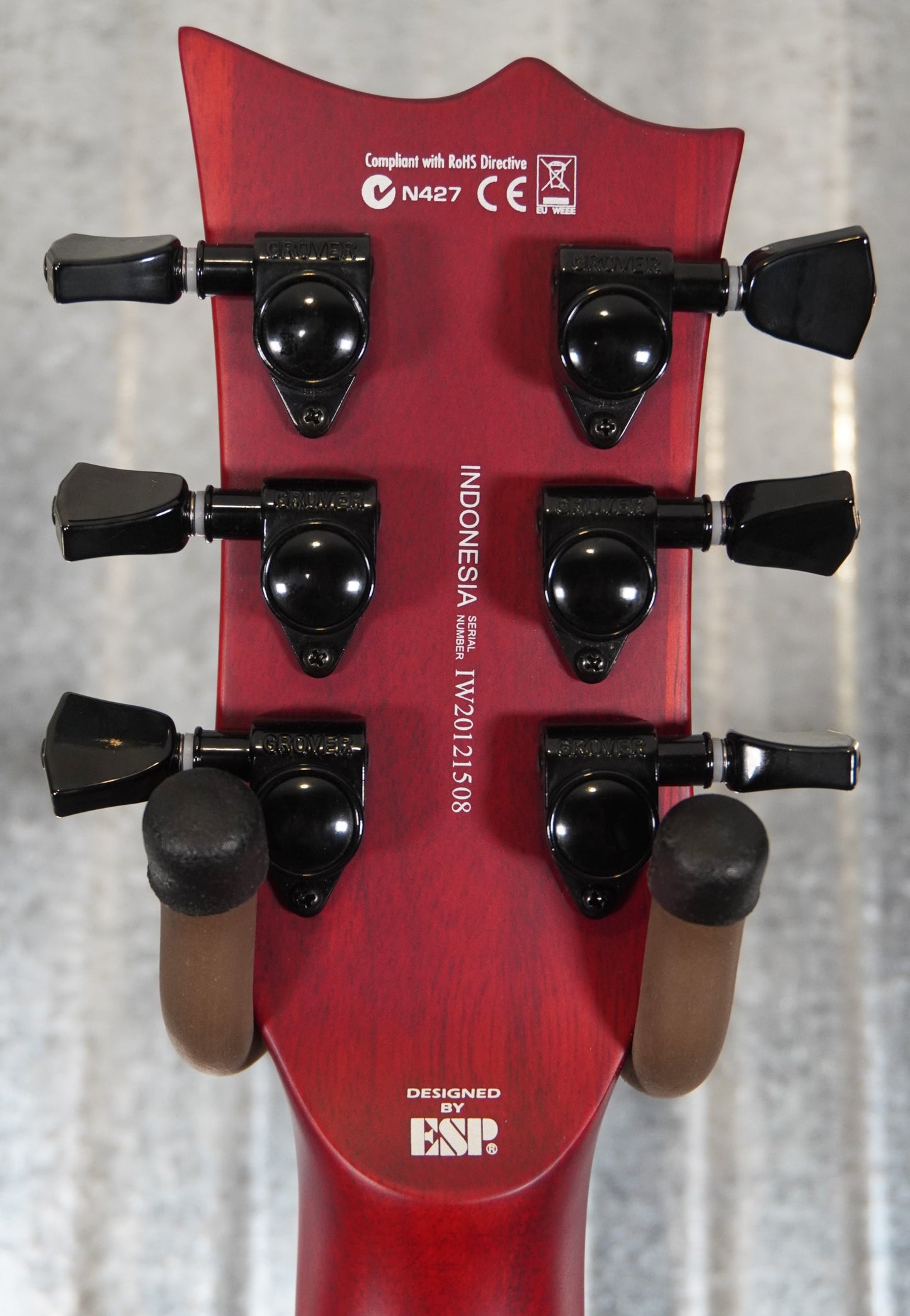 ESP LTD Viper-1000 Evertune See Thru Black Cherry Satin Guitar LVIPER1000ETQMSTBCS #1508