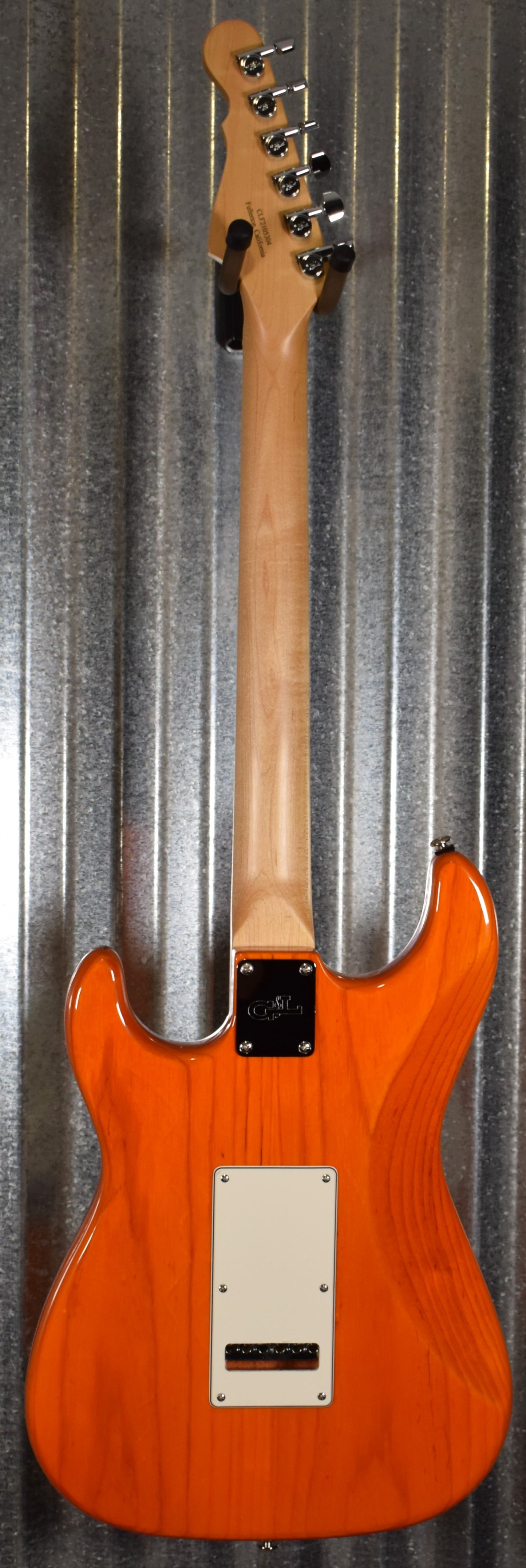 G&L USA Legacy Clear Orange Maple Satin Neck Guitar & Case #5304