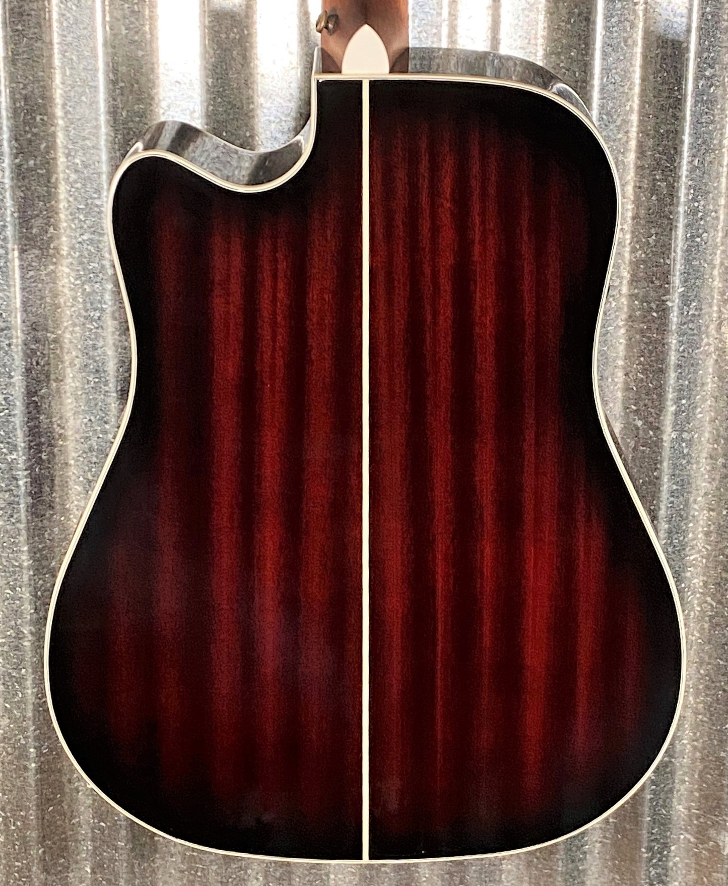 D'Angelico Premier Bowery Dreadnought CE Trans Black Cherry Acoustic Electric Guitar #2025