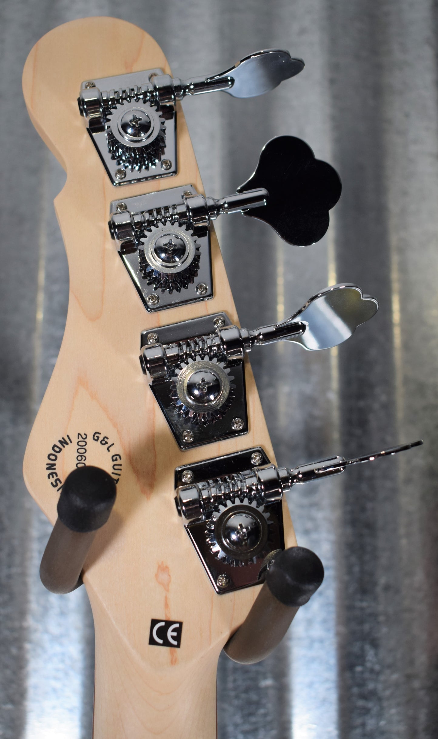 G&L Guitars Tribute Fallout Bass Short Scale 4 String Jet Black #0162 B Stock