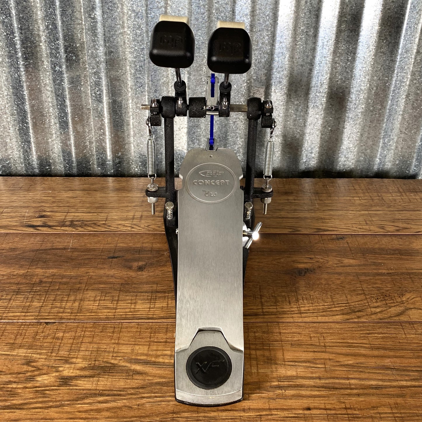Pacific Drums Concept Series By DW Direct Drive Double Bass Drum Pedal & Extended Footboard Used