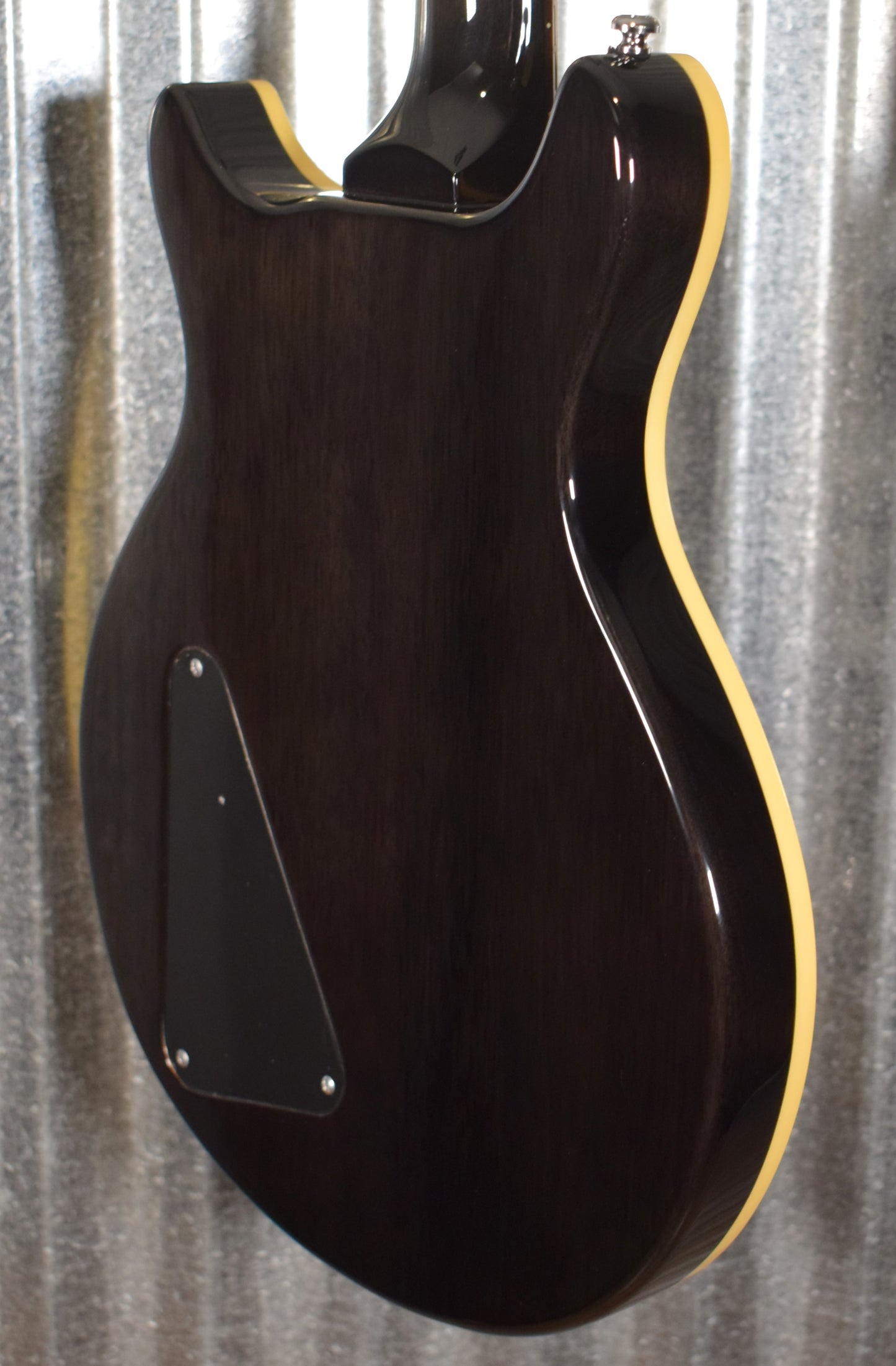 Hamer XT Series Archtop Flame Trans Black Double Cut Guitar SATF-TBK #0863