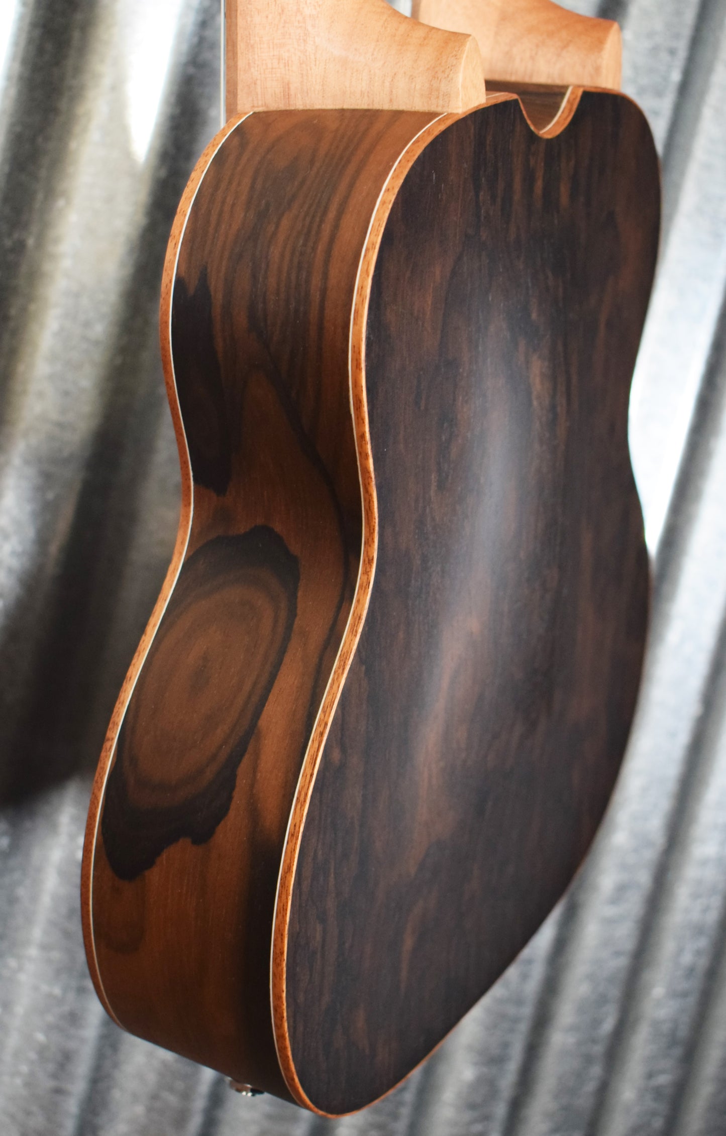 Ortega Hydra Dual Neck Acoustic Electric 8 & 4 String Tenor Ukulele Ziricote & Bag