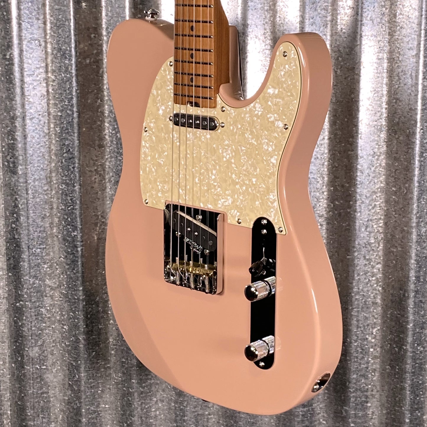 Musi Virgo Classic Telecaster Shell Pink Guitar #0173 Used