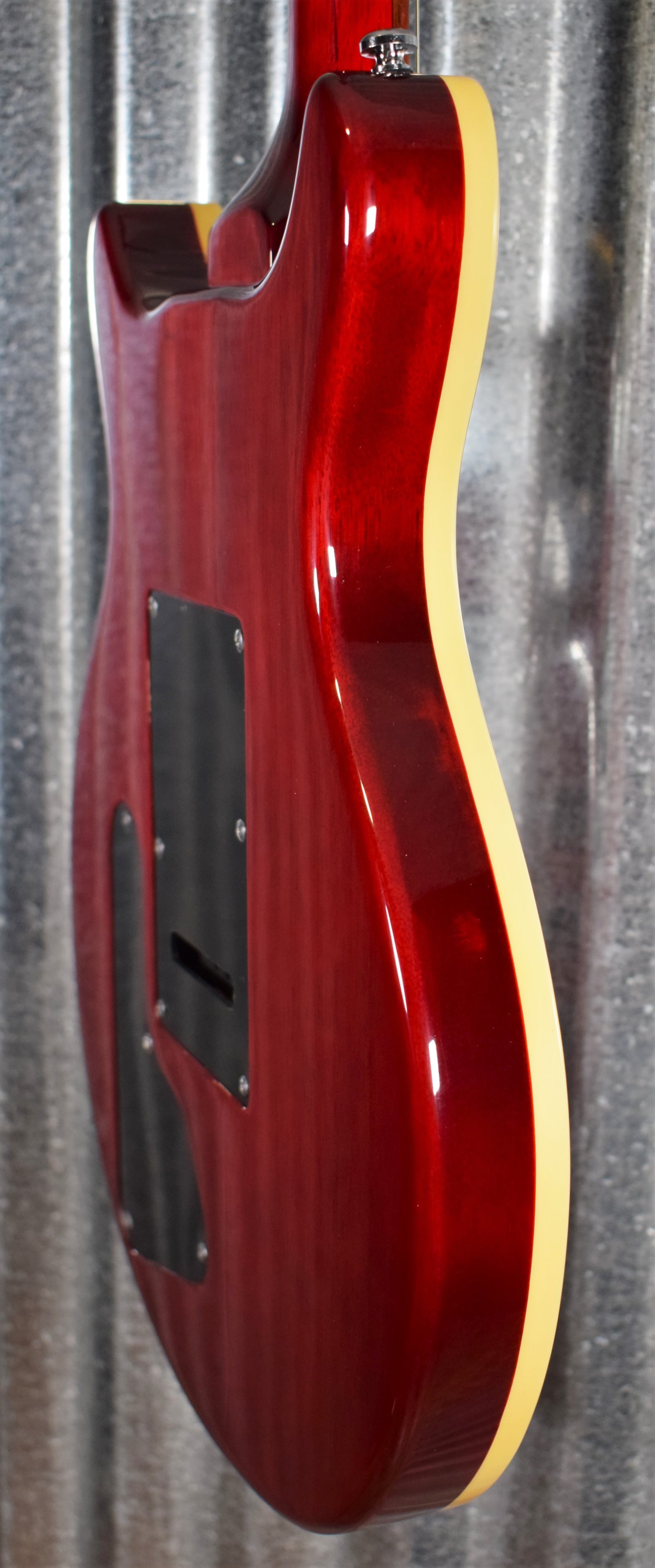 Hamer Archtop Flame Dark Cherry Wilkinson Tremolo Electric Guitar SATFW-DCB #1106