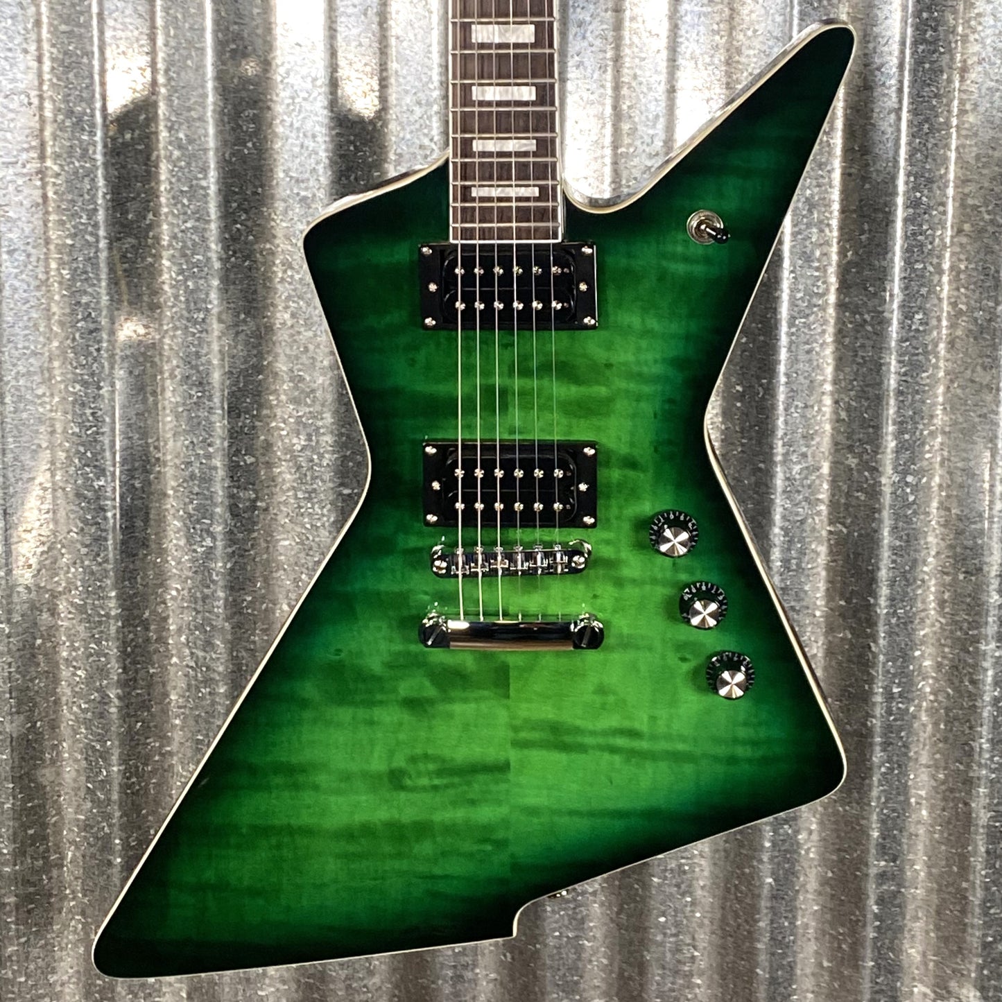 Westcreek Revenge Explorer Flame Transparent Green Burst #0759 Used