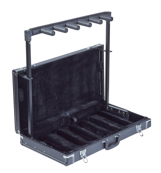 Warwick Rockstand Multiple 5 Guitar Bass Stand with Wood Case RS 20850 B/1