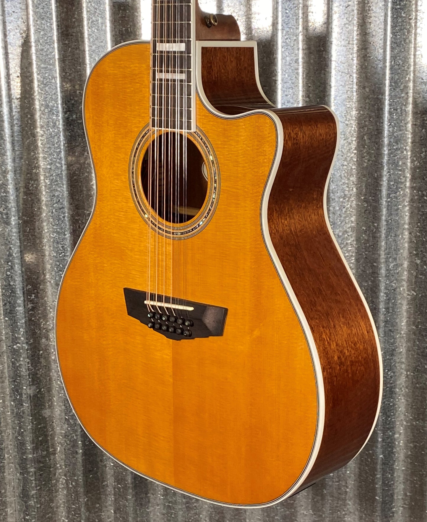 D'Angelico Premier Fulton Grand Auditorium 12 String CE Vintage Natural Acoustic Electric Guitar #5825