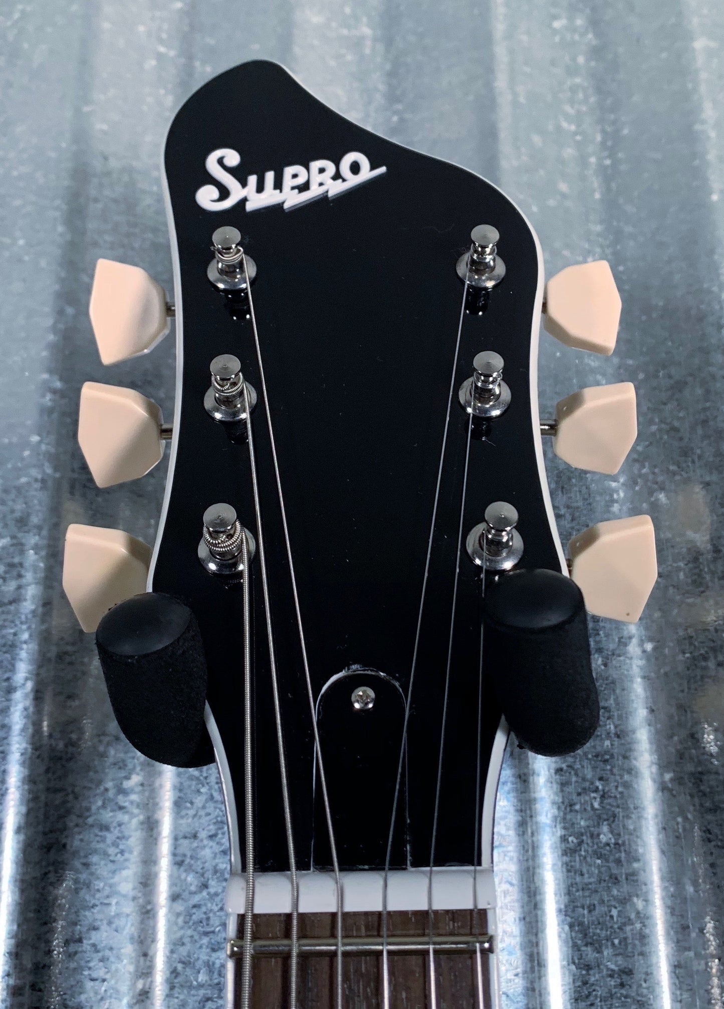 Supro Americana 1582VJB Coronado II Vibrato Jet Black Guitar #0893