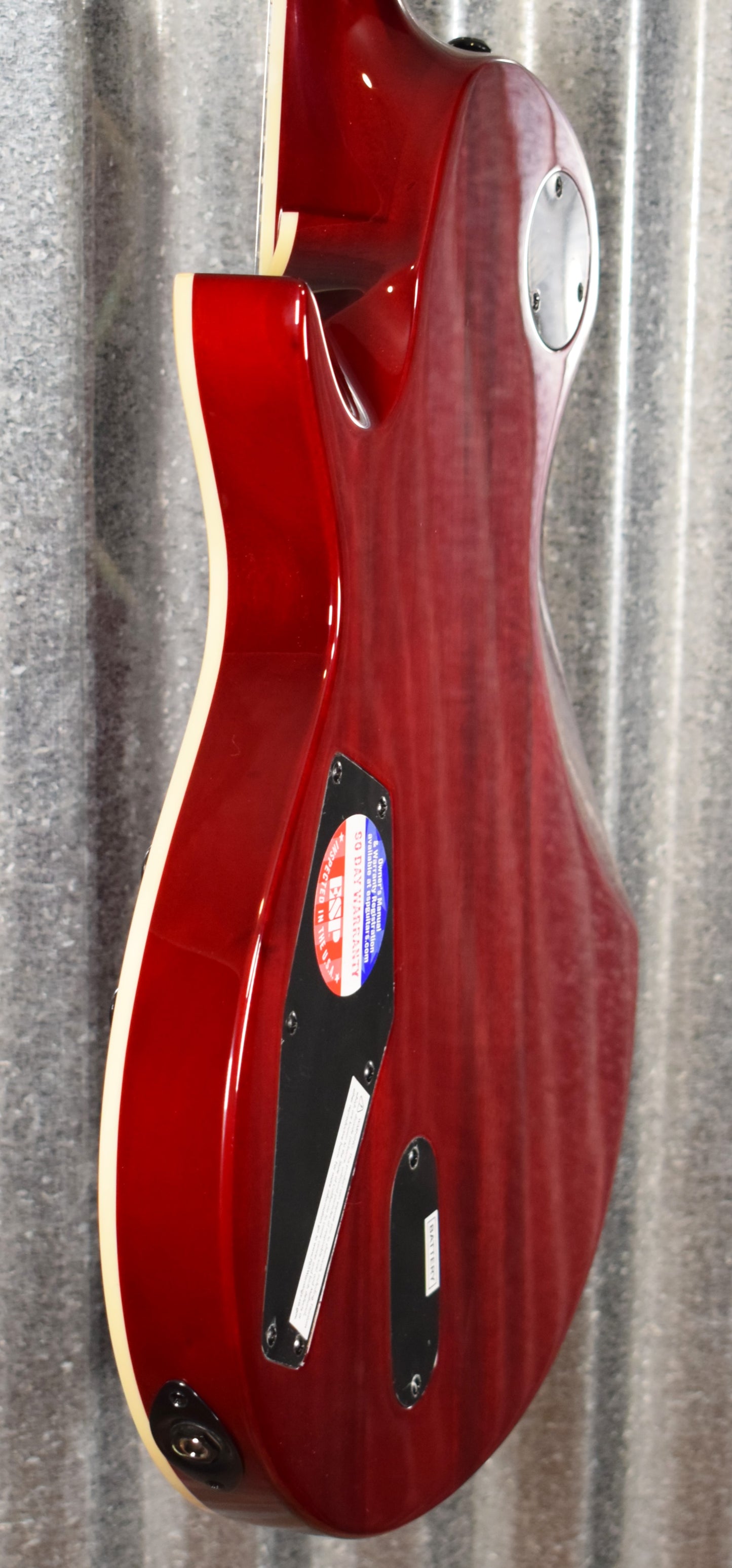 ESP LTD EC-1000 Quilt Top See Thru Black Cherry EMG Guitar LEC1000STBC #1320 Demo