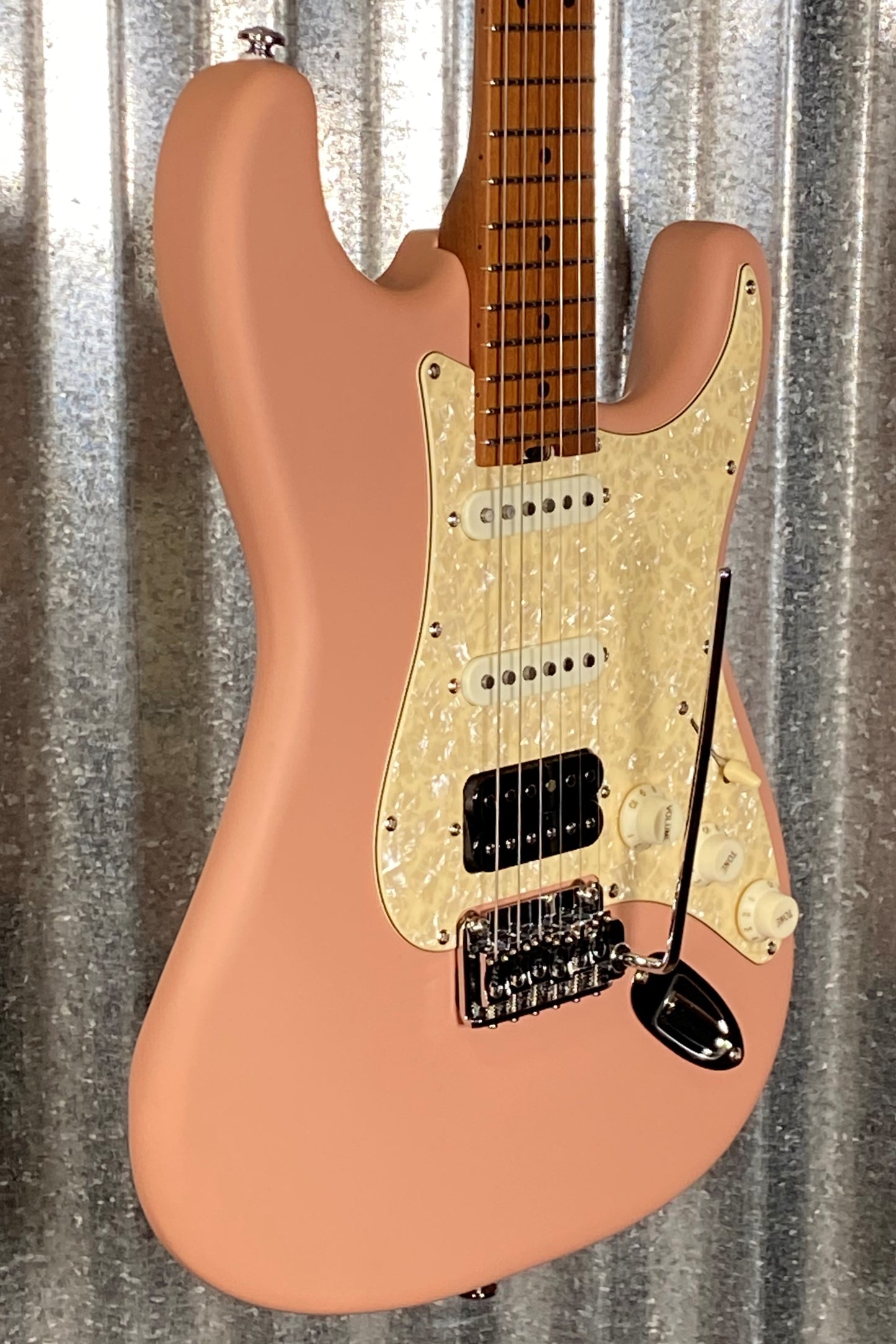 Musi Capricorn Classic HSS Stratocaster Matte Shell Pink Guitar #5029 Used